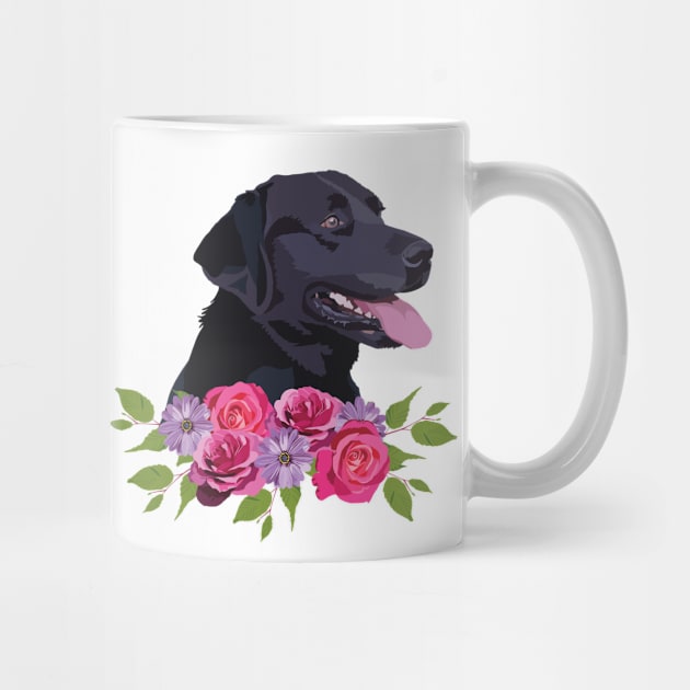 Black Labrador by Holly Rose Art